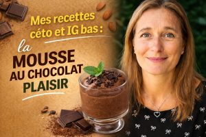 Mes recettes céto et IG bas : la mousse au chocolat plaisir